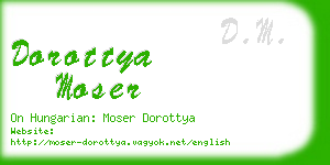 dorottya moser business card